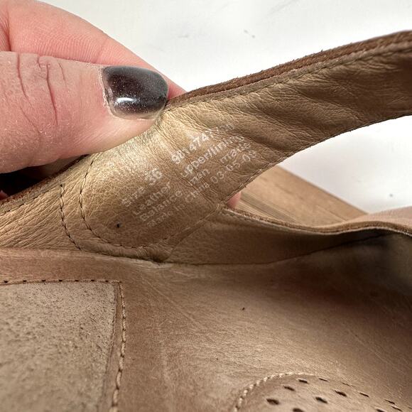 Dansko Mary Jane Brown Leather Mules Womens 36 Professional Comfort Shoes Clogs - Picture 5 of 8